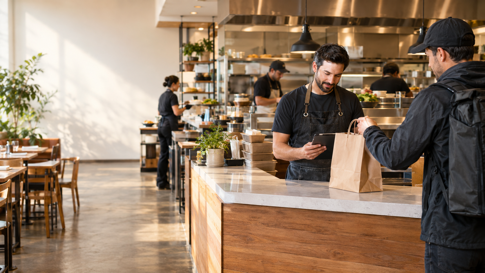 Owner checking tablet
